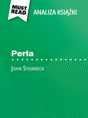 cover image of Perła książka John Steinbeck (Analiza książki)